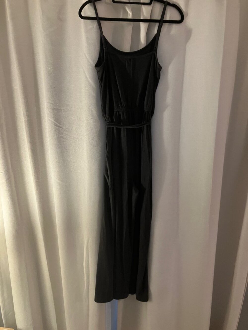 Upwest Dark Gray Spaghetti Strap Jumpsuit, Size Medium - Picture 5 of 5